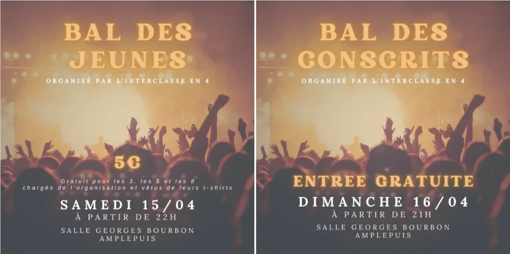 bal des classes en 3 d'amplepuis